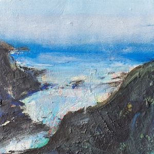 Painting of a Pembrokeshire cove